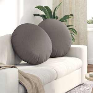 Sedežne blazine 2 pcs Taupe Ø60 x 21 cm blago