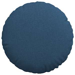 Polštáře na sedadla 2 pcs Modrá Ø60 x 21 cm textil - obrázek 6