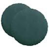vidaXL Istumispatjad 2 tk Samet Tume rohelise &Oslash;60 x 21 cm