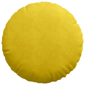 Polštáře na sedadla 2 pcs Žlutá Ø 40 x 13 cm samet - obrázek 6