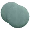 vidaXL Istumispatjad 2 tk Samet Mere Roheline &Oslash;60 x 21 cm
