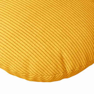 Polštáře na sedadla 2 pcs Světlá žlutá Ø 60 cm Žebrovaná látka - obrázek 7