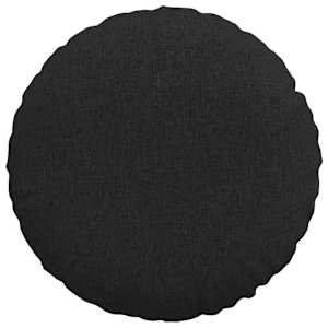 Polštáře na sedadla 2 pcs Černá Ø80 x 29 cm textil - obrázek 6