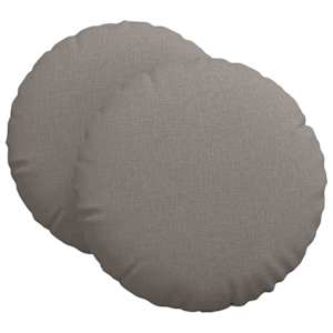 Polštáře na sedadla 2 pcs Taupe Ø80 x 29 cm textil - obrázek 2