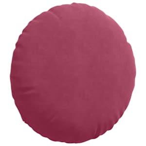 Polštáře na sedadla 2 pcs Víno Červené Ø 80 x 29 cm samet - obrázek 5