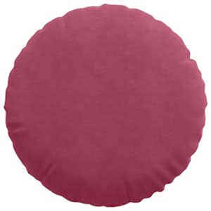 Polštáře na sedadla 2 pcs Víno Červené Ø 80 x 29 cm samet - obrázek 6