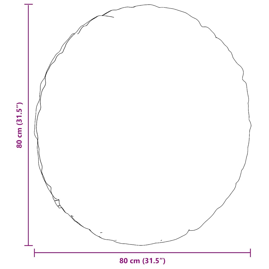 Μαξιλάρια καθισμάτων 2 pcs Κόκκινο Ø80 x 29 εκ Βελούδο - Image 9