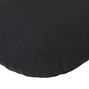 Polštáře na sedadla 2 pcs Černá Ø 80 x 29 cm samet - obrázek 7