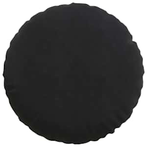 Polštáře na sedadla 2 pcs Černá Ø 80 x 29 cm samet - obrázek 6