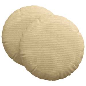 Polštáře na sedadla 2 pcs Šedozelená Ø 80 cm Žebrovaná látka - obrázek 2