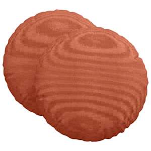 Polštáře na sedadla 2 pcs Červená oranžová Ø 80 cm - obrázek 2