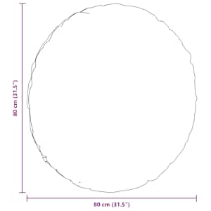 Polštáře na sedadla 2 pcs Červená oranžová Ø 80 cm - obrázek 9