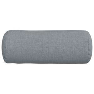 Polštáře 2 pcs Světle šedá Ø 15 x 40 cm textil - obrázek 6