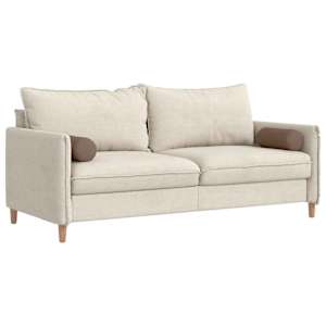 Polštáře 2 pcs Hnědá Ø 15 x 40 cm textil - obrázek 3