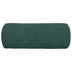Polštáře 2 pcs Tmavě zelená Ø 15 x 40 cm Žebrovaná látka - obrázek 6