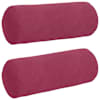 vidaXL Padjad 2 pcs Veinpunane &Oslash; 15 x 40 cm Korter kangas