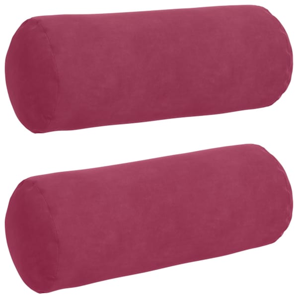 vidaXL Padjad 2 pcs Veinpunane &Oslash; 15 x 40 cm Korter kangas