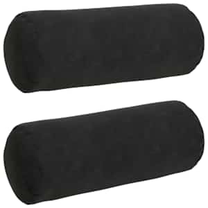 vidaXL Padjad 2 pcs Must &Oslash; 15 x 40 cm Korter kangas