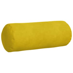 Polštáře 2 pcs Žlutá Ø 15 x 40 cm Žebrovaná látka - obrázek 5