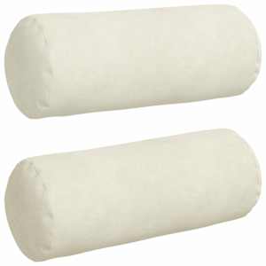 vidaXL Padjad 2 pcs cream &Oslash; 15 x 40 cm Korter kangas