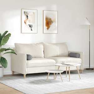 Polštáře 2 pcs Tmavě šedá Ø 15 x 40 cm Mikrovlákno - obrázek 4
