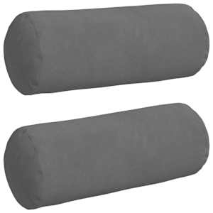 vidaXL Padjad 2 pcs Tumehall &Oslash; 15 x 40 cm Mikrofiber kangas