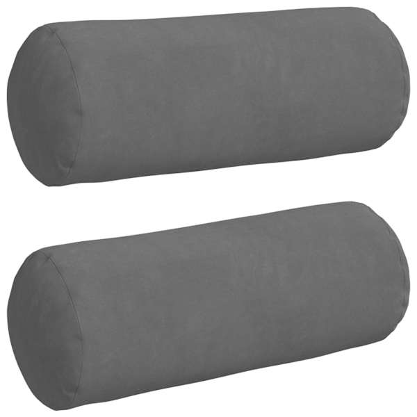 vidaXL Padjad 2 pcs Tumehall &Oslash; 15 x 40 cm Mikrofiber kangas