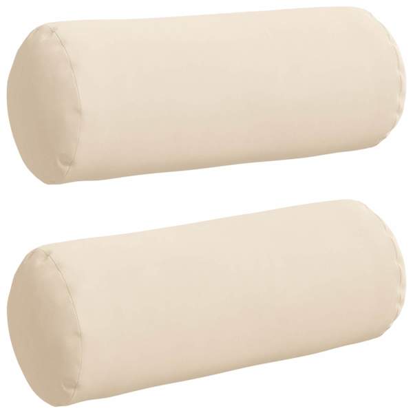 vidaXL Padjad 2 pcs Beež &Oslash; 15 x 40 cm Mikrofiber kangas