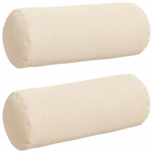 Polštáře 2 pcs Béžová Ø 15 x 40 cm Mikrovlákno - obrázek 2