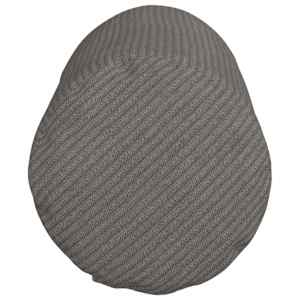 Polštáře 2 pcs Světle šedá Ø 15 x 40 cm Žebrovaná látka - obrázek 7
