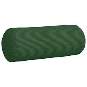 Polštáře 2 pcs Tmavě zelená Ø 15 x 40 cm Žebrovaná látka - obrázek 5