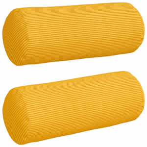 vidaXL Padjad 2 pcs Helekollane &Oslash; 15 x 40 cm Korter kangas