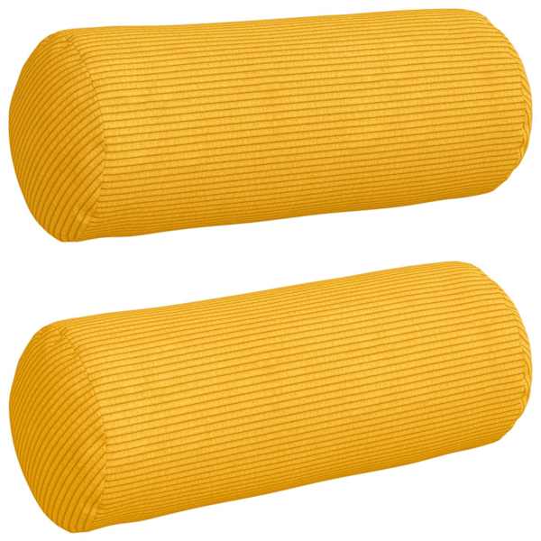 vidaXL Padjad 2 pcs Helekollane &Oslash; 15 x 40 cm Korter kangas