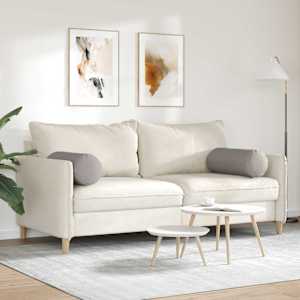 Polštáře 2 pcs Taupe Ø 25 x 70 cm textil - obrázek 4