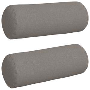 Polštáře 2 pcs Taupe Ø 25 x 70 cm textil - obrázek 2