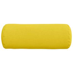 Polštáře 2 pcs Světlá žlutá Ø 25 x 70 cm textil - obrázek 6