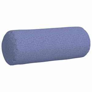 Polštáře 2 pcs Modrá džínovina Ø 25 x 70 cm textil - obrázek 5
