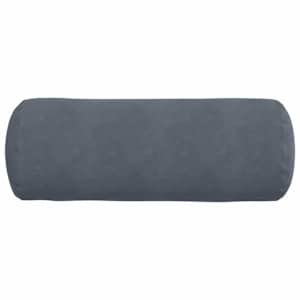 Polštáře 2 pcs Tmavě šedá Ø 25 x 70 cm Žebrovaná látka - obrázek 6