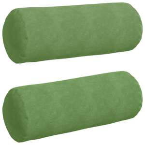 Polštáře 2 pcs Světlá zelená Ø 25 x 70 cm Žebrovaná látka - obrázek 2