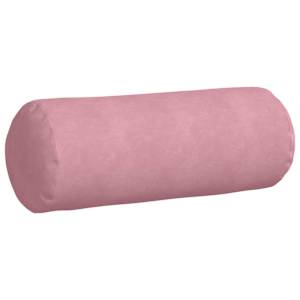 Polštáře 2 pcs Růžová Ø 25 x 70 cm Žebrovaná látka - obrázek 5