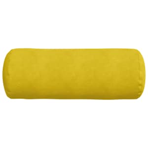Polštáře 2 pcs Žlutá Ø 25 x 70 cm Žebrovaná látka - obrázek 6