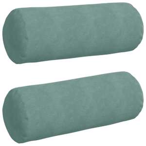 Polštáře 2 pcs Mořská zelená Ø 25 x 70 cm Žebrovaná látka - obrázek 2