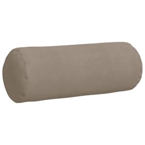 Polštáře 2 pcs Taupe Ø 25 x 70 cm Mikrovlákno - obrázek 4