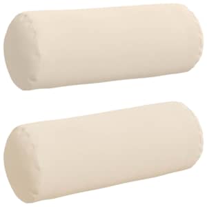 Polštáře 2 pcs Béžová Ø 25 x 70 cm Mikrovlákno - obrázek 2
