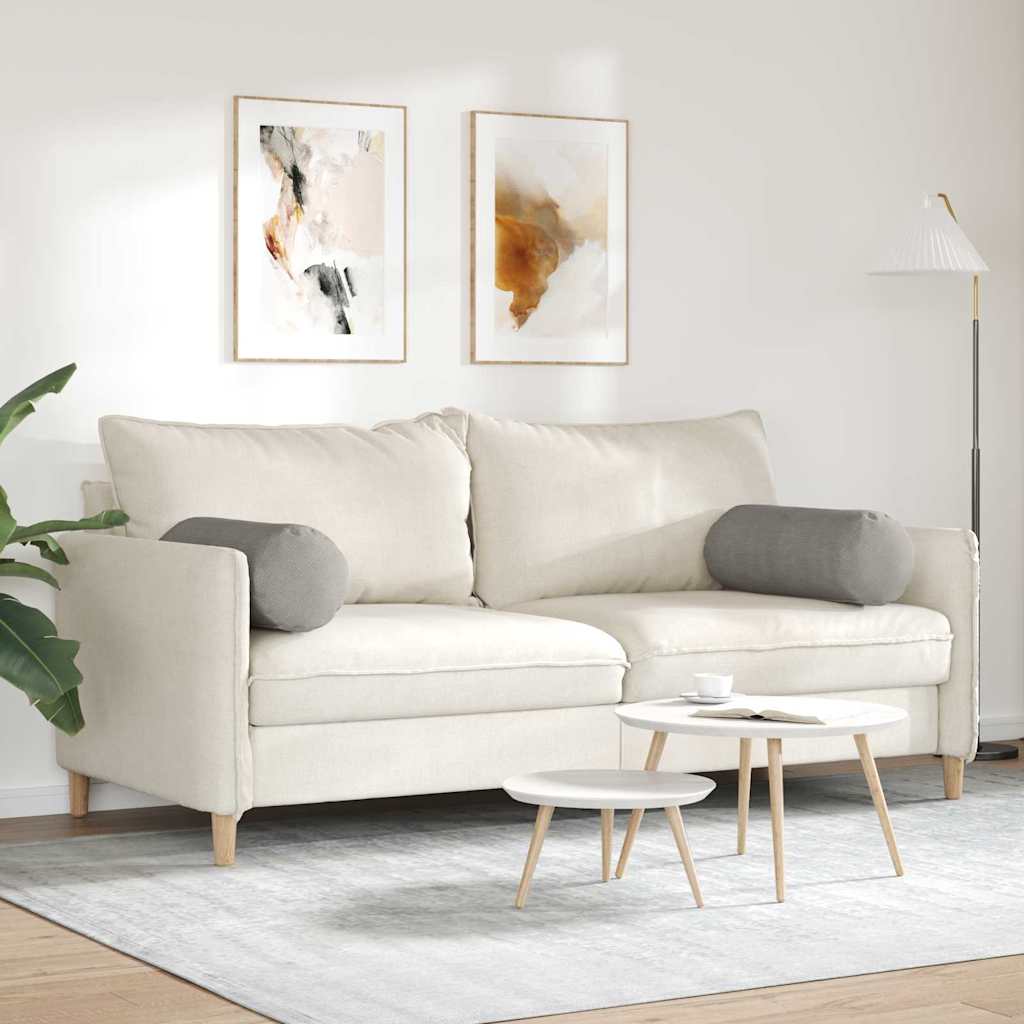 Μαξιλάρια Στήριγμα 2 pcs Ανοιχτό γκρι Ø 25 x 70 cm - Image 4