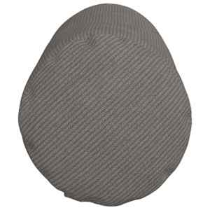 Polštáře 2 pcs Světle šedá Ø 25 x 70 cm Žebrovaná látka - obrázek 7