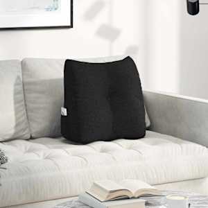 Polštář na záda Černá 45 x 24 x 50 cm textil - obrázek 1