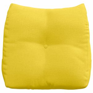 Polštář na záda Světlá žlutá 45 x 24 x 50 cm textil - obrázek 6