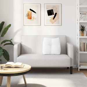 Polštář na záda Bílá 45 x 24 x 50 cm textil - obrázek 4