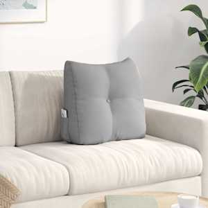 Polštář na záda Oblačno šedá 45 x 24 x 50 cm textil - obrázek 1